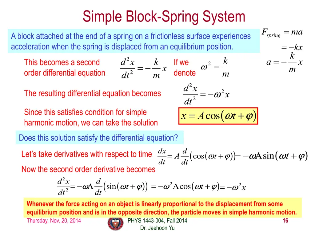 simple block spring system