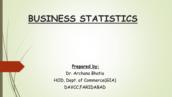 business statistics