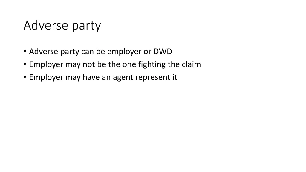 adverse party