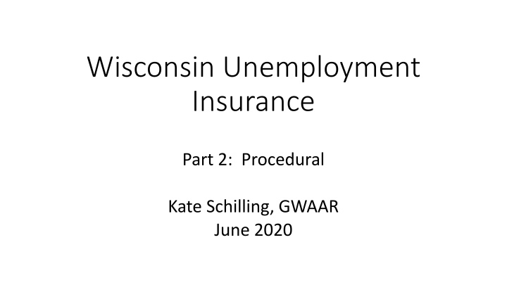 wisconsin unemployment insurance