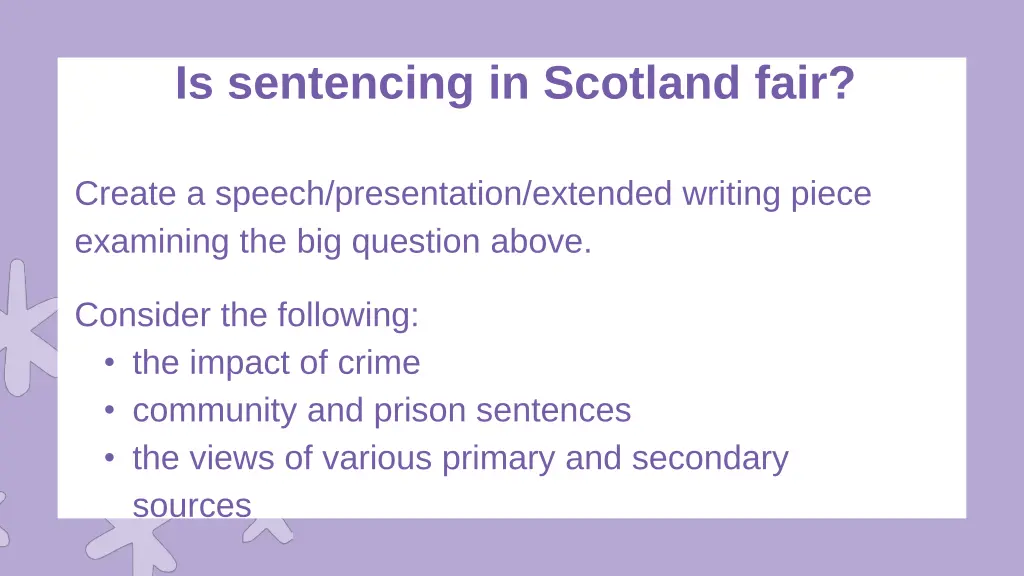 is sentencing in scotland fair