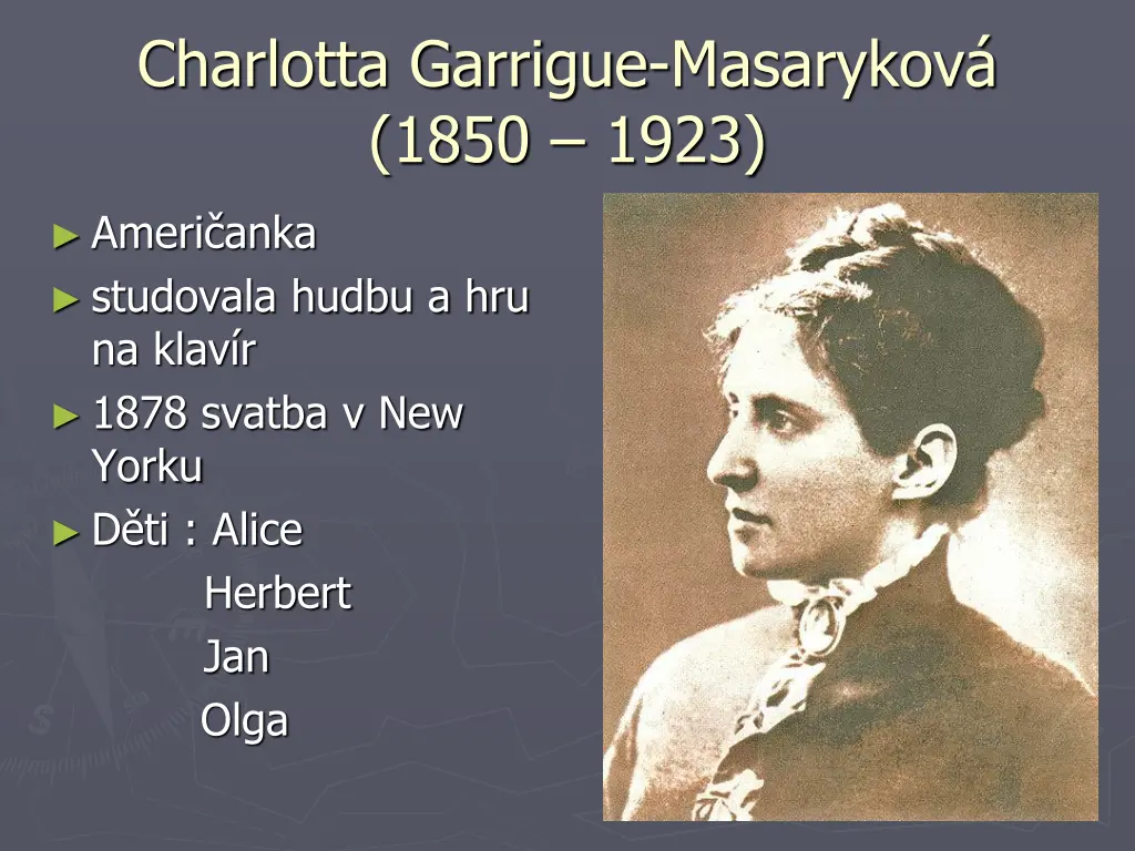 charlotta garrigue masarykov 1850 1923