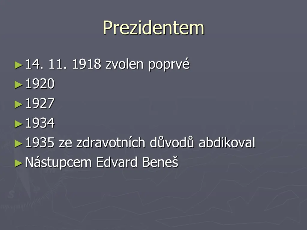 prezidentem