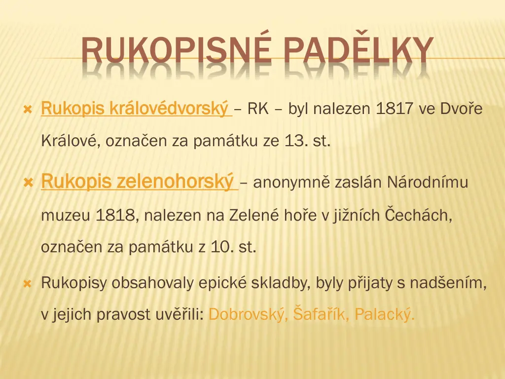 rukopisn pad lky