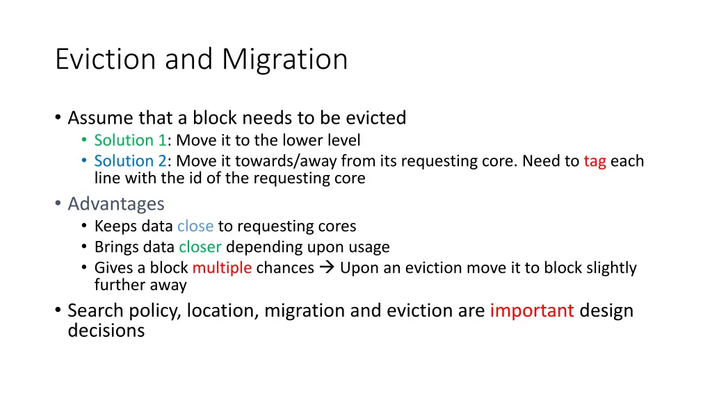eviction and migration