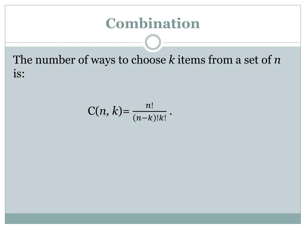 combination