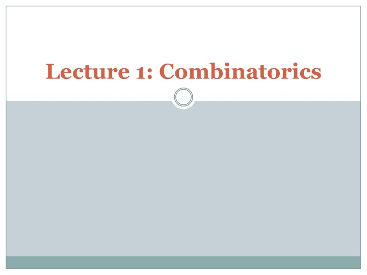 lecture 1 combinatorics