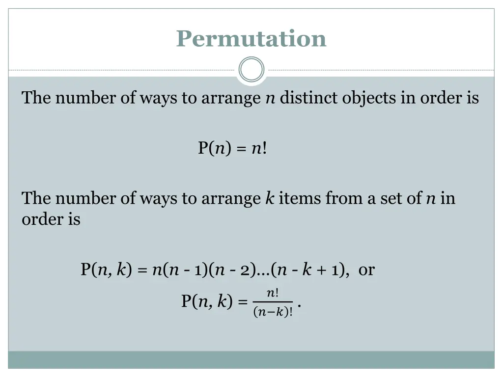 permutation