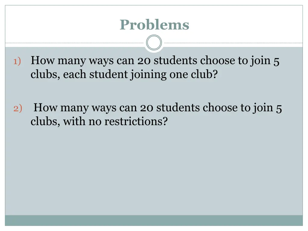 problems