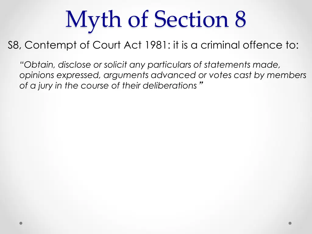 myth of section 8