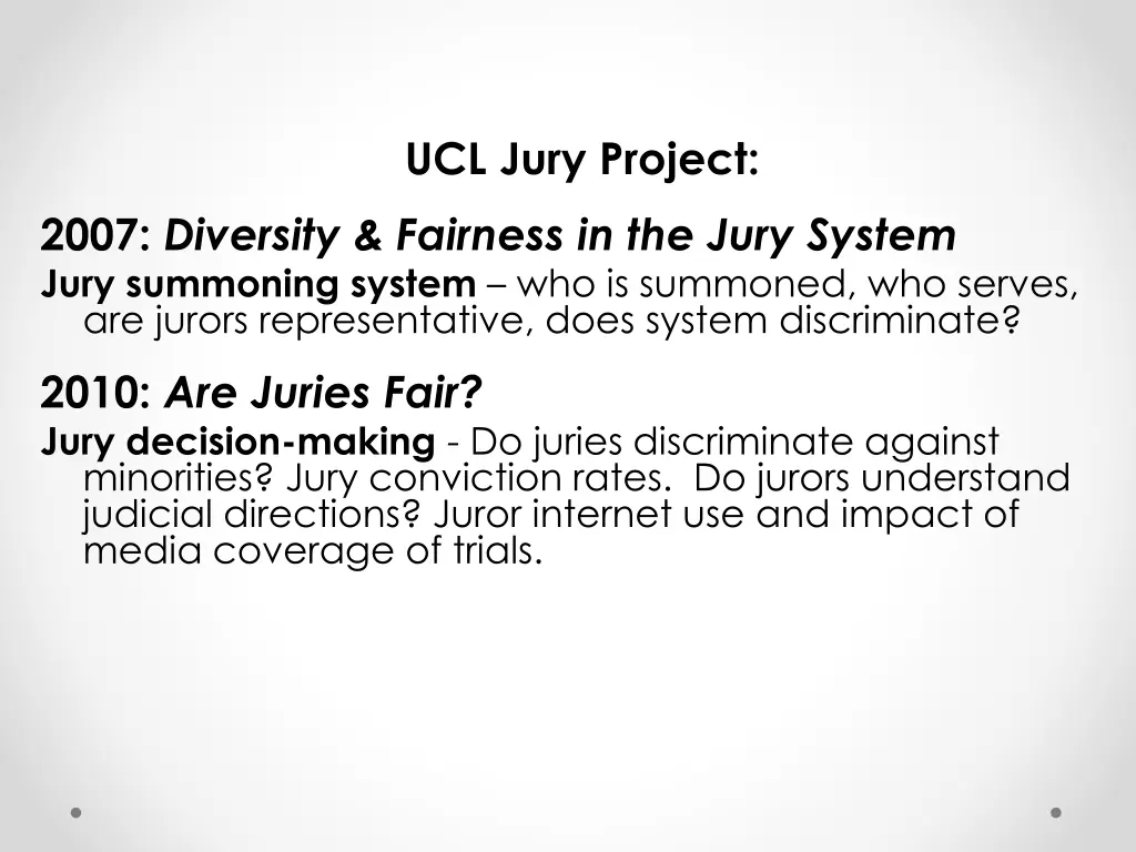 ucl jury project