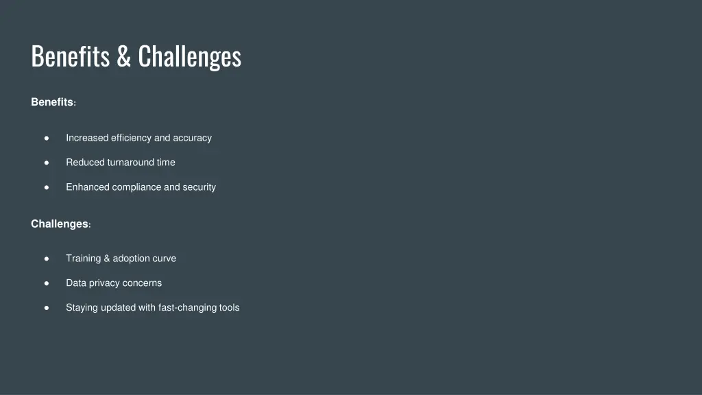benefits challenges