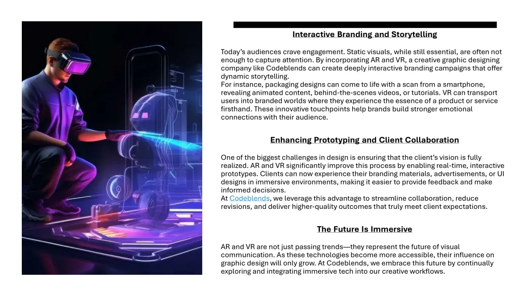 interactive branding and storytelling