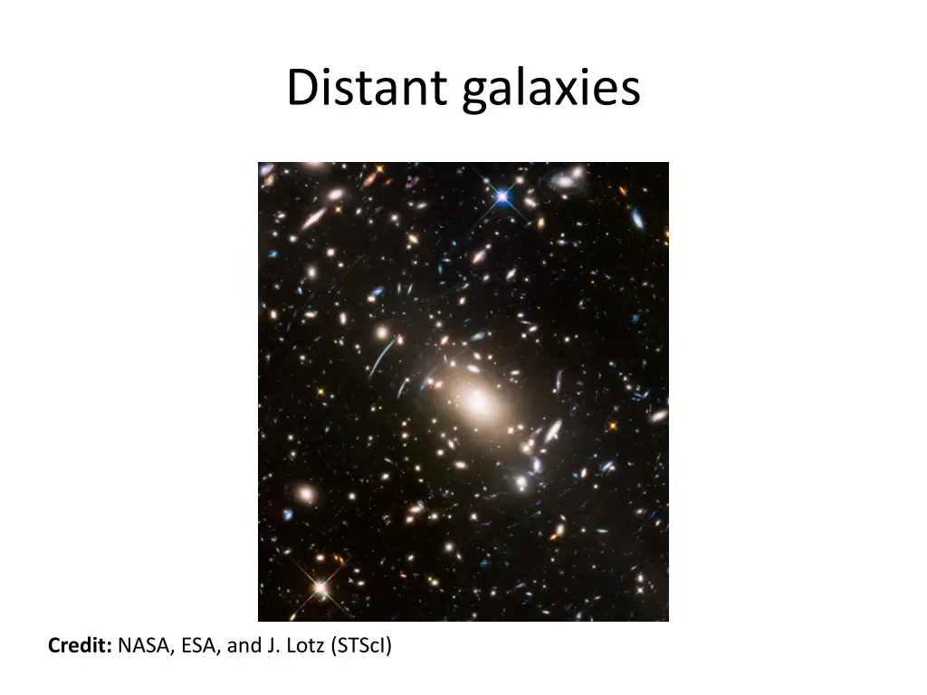 distant galaxies