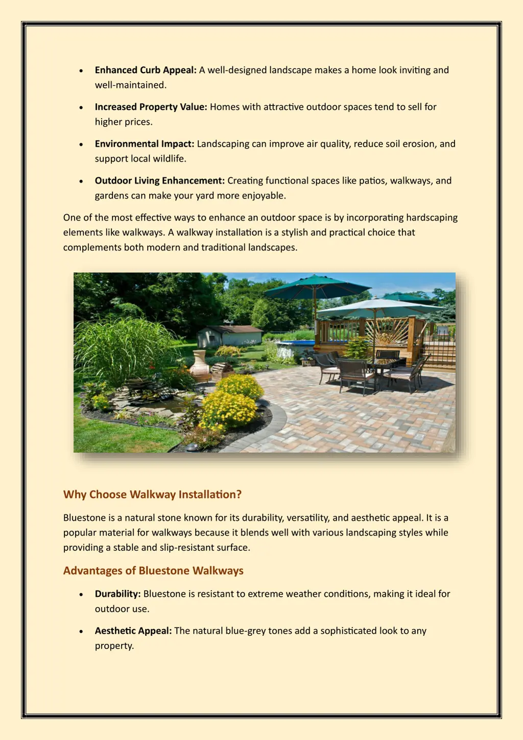 enhanced curb appeal a well designed landscape
