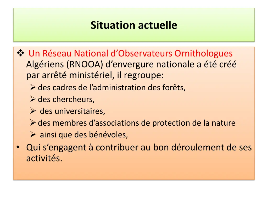 situation actuelle 25