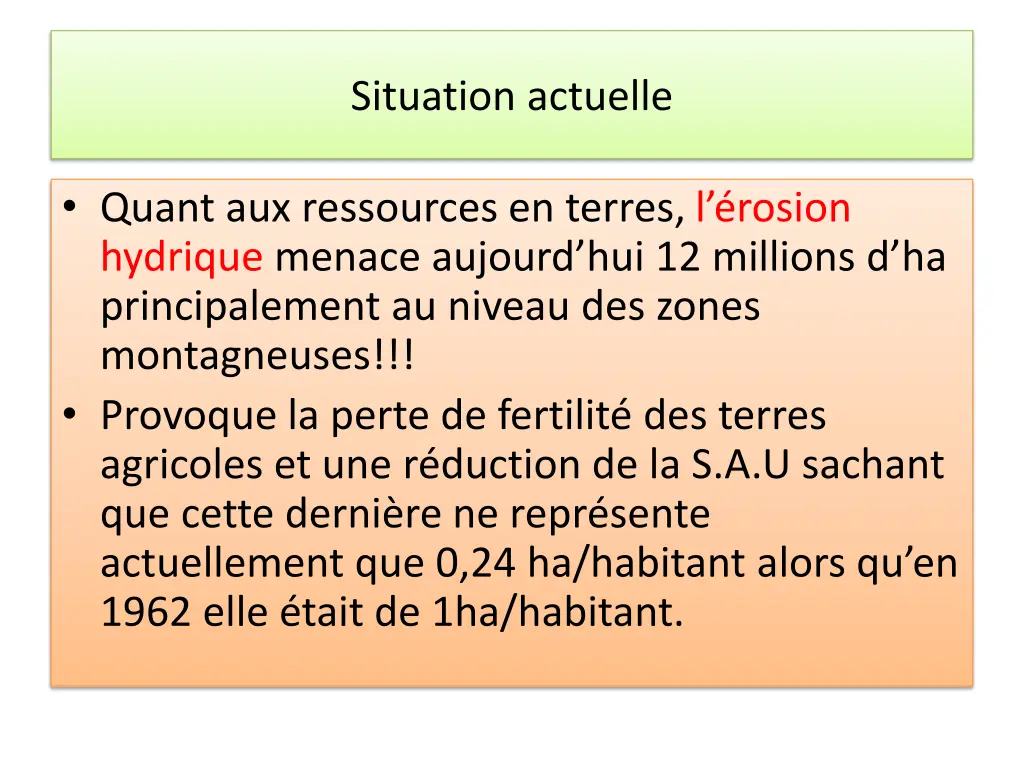 situation actuelle 30