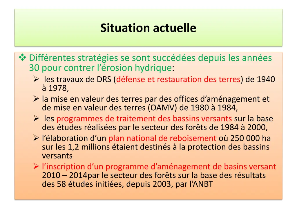 situation actuelle 31