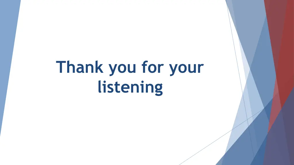 thank you for your listening