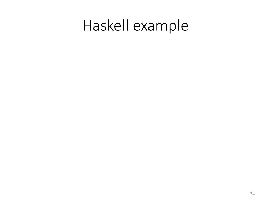haskell example