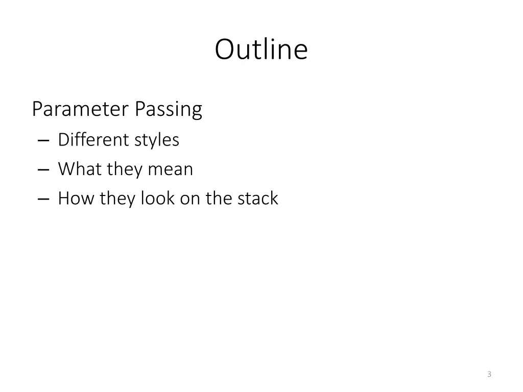 outline