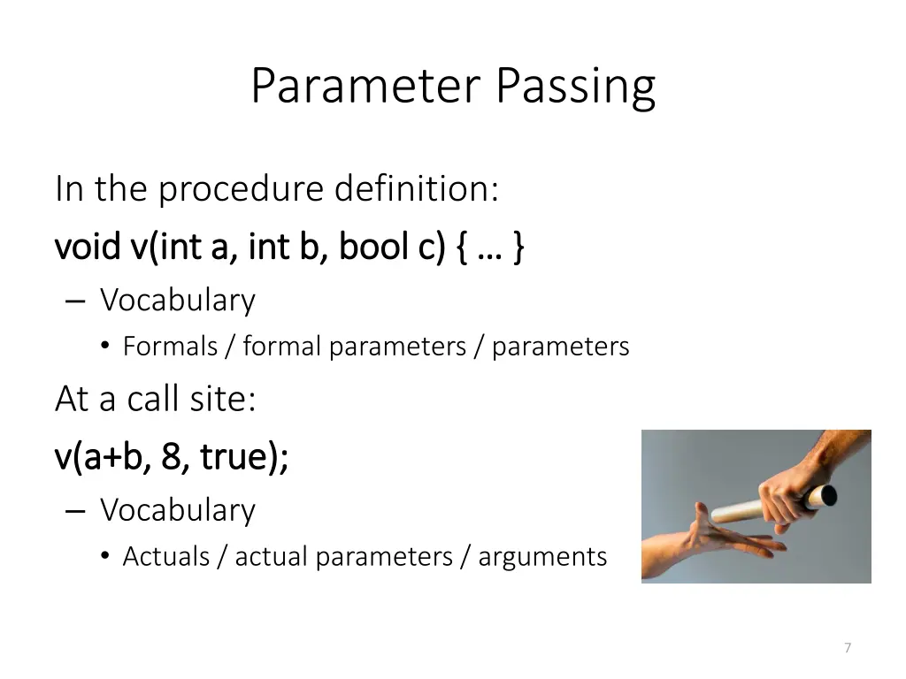 parameter passing 1