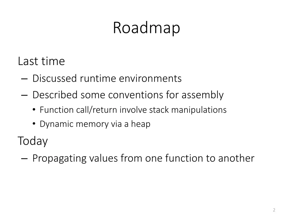roadmap