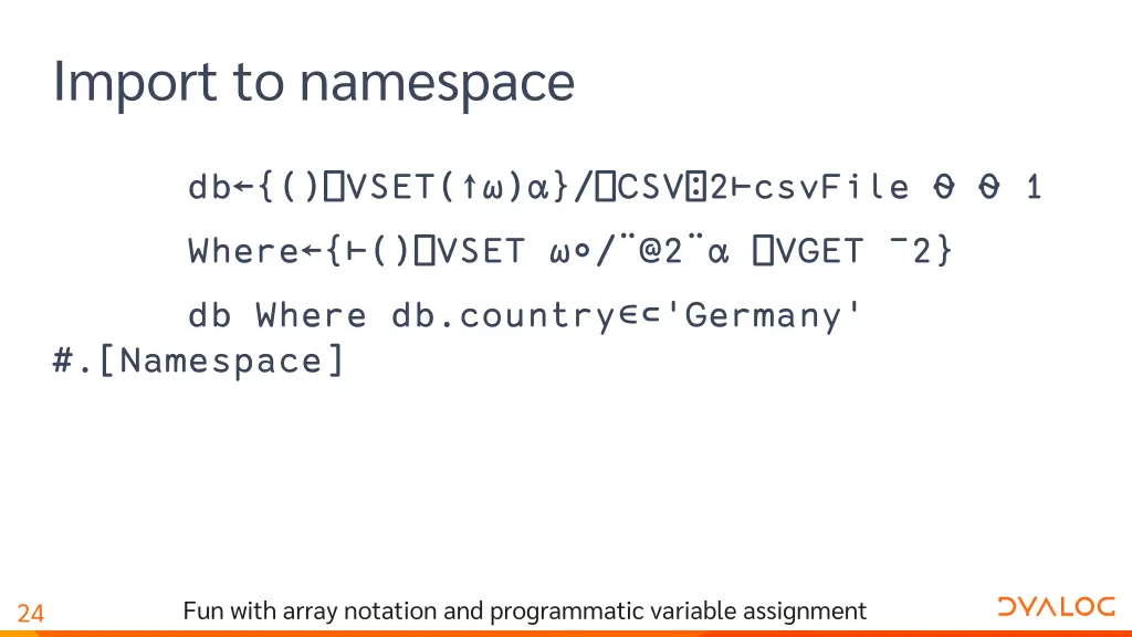import to namespace 5