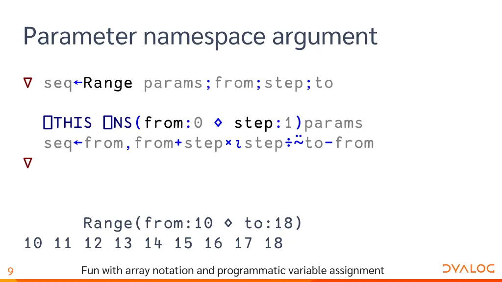 parameter namespace argument 3