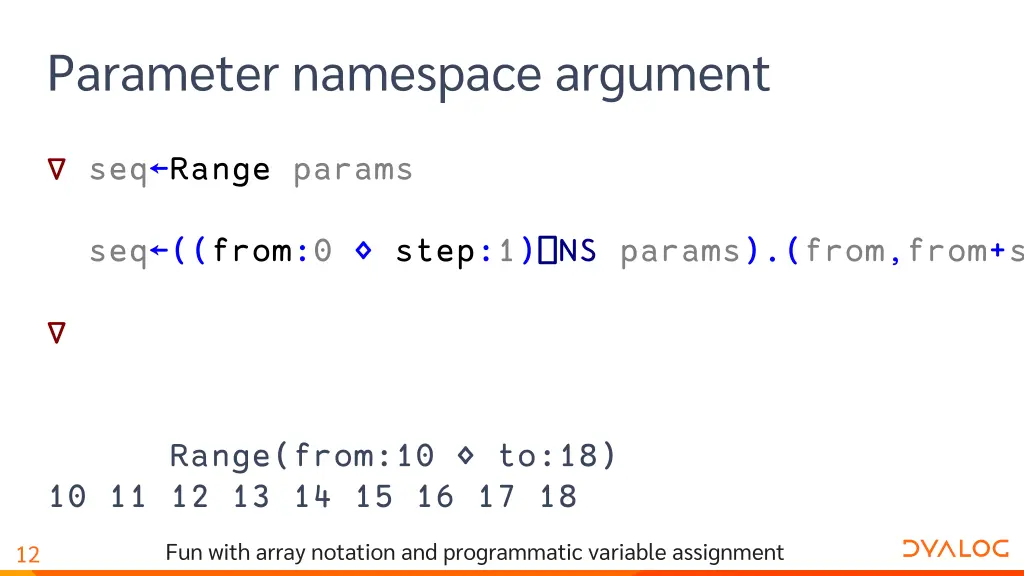 parameter namespace argument 6