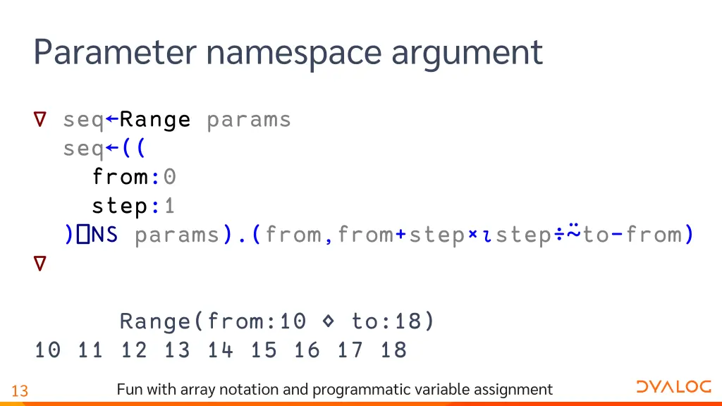 parameter namespace argument 7