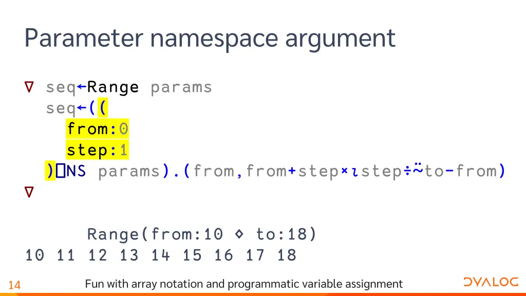 parameter namespace argument 8