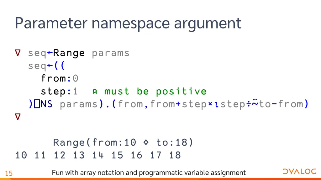 parameter namespace argument 9
