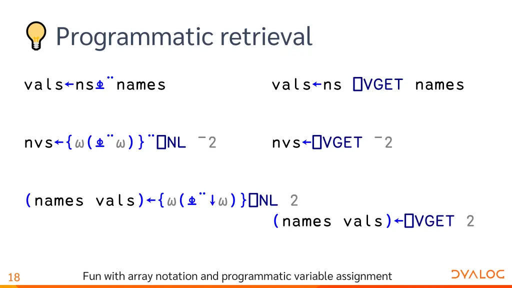 programmatic retrieval