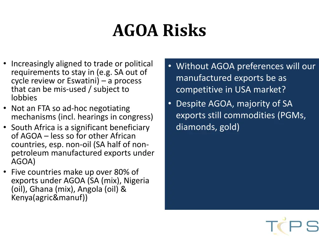 agoa risks