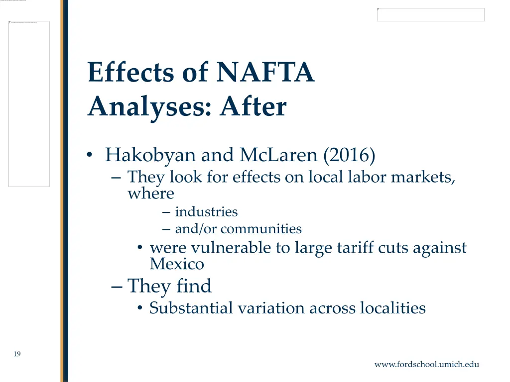 effects of nafta analyses after 2
