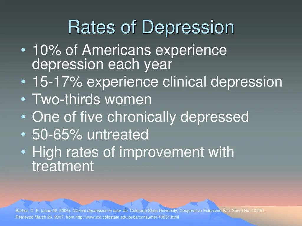 rates of depression 10 of americans experience