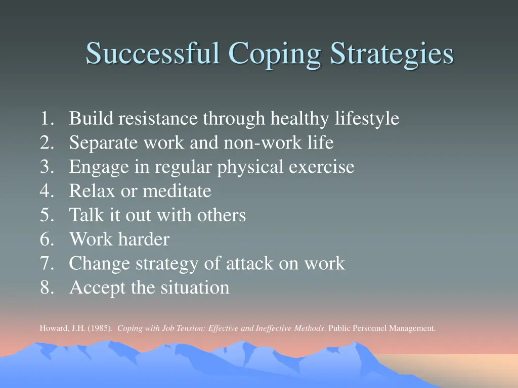 successful coping strategies