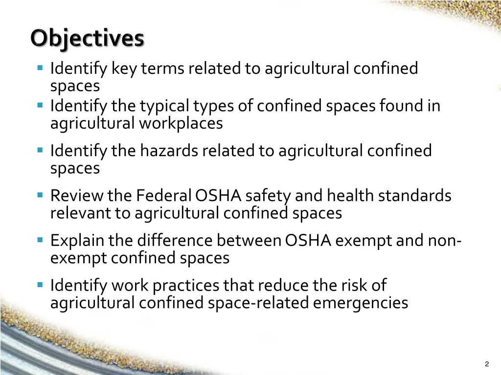 identify key terms related to agricultural
