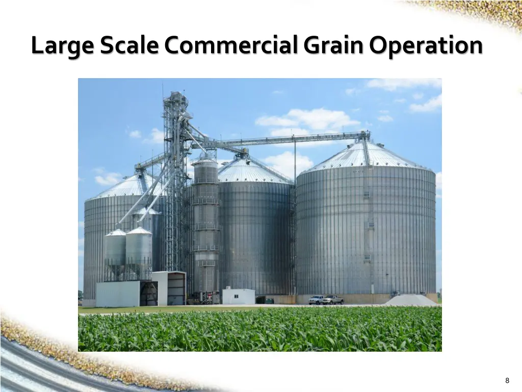 large scale commercial grain operation