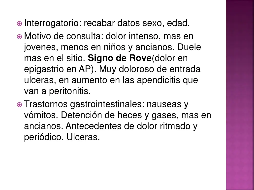interrogatorio recabar datos sexo edad motivo
