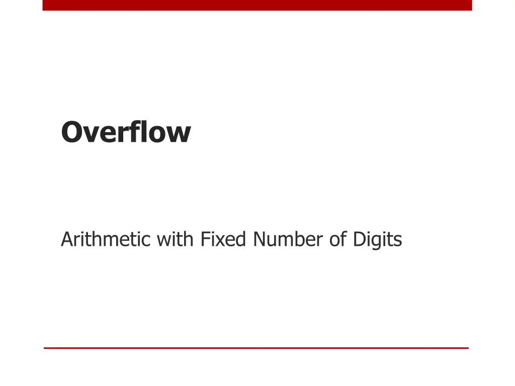overflow