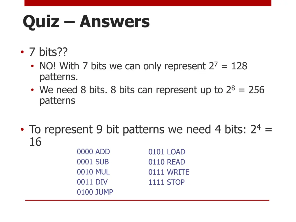 quiz answers