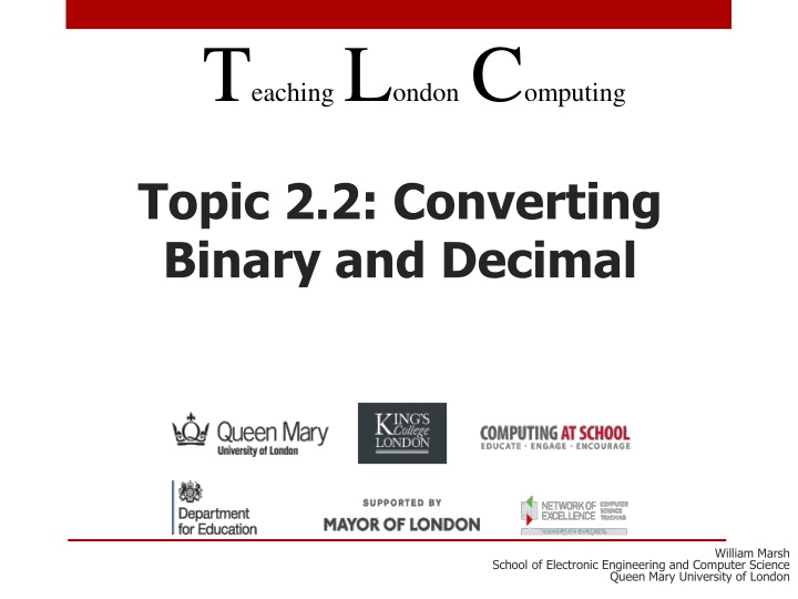 t eaching l ondon c omputing