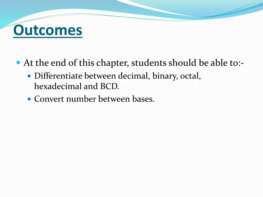 outcomes
