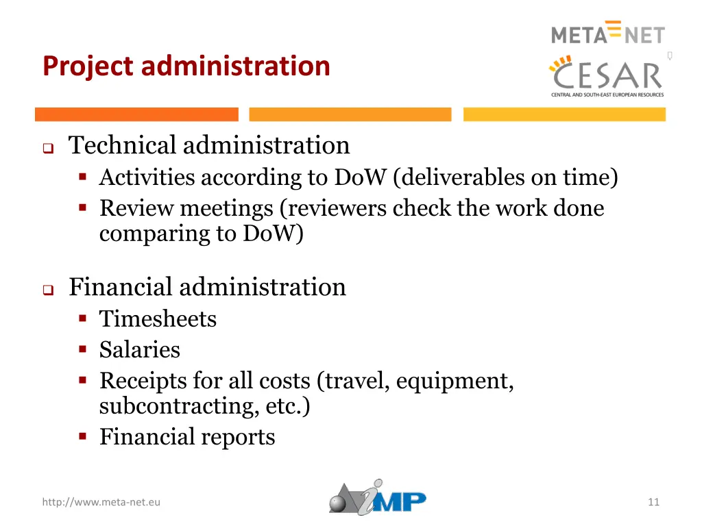 project administration