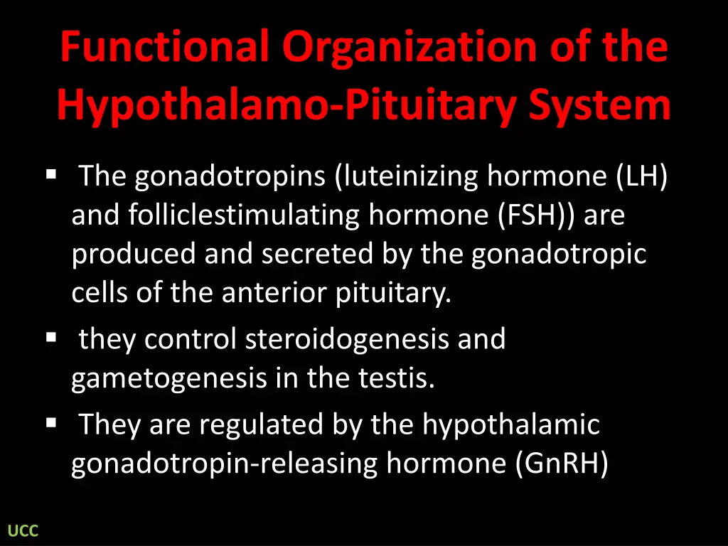 functional organization of the hypothalamo