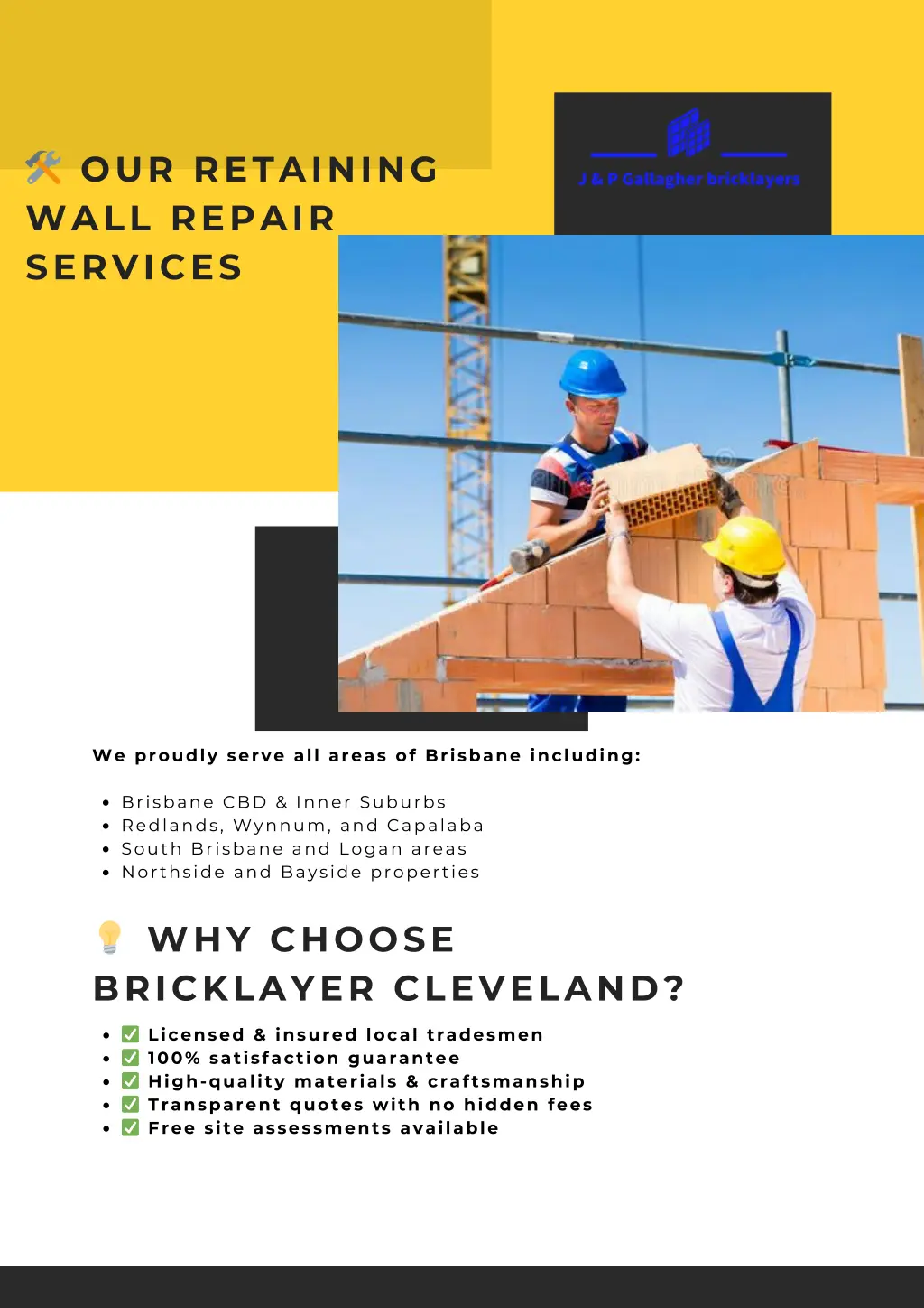our retaining wall repair services