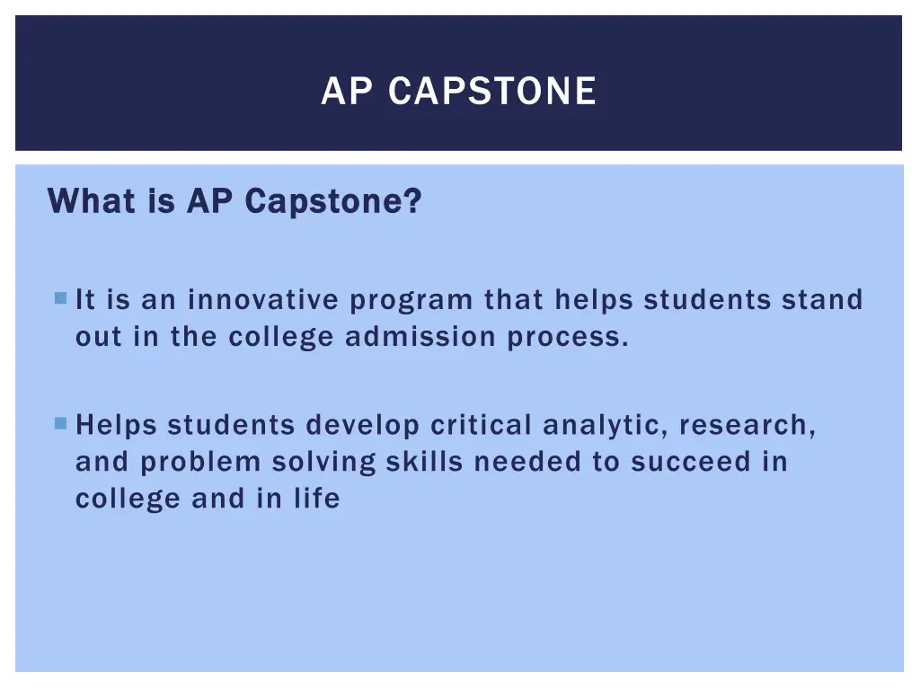 ap capstone