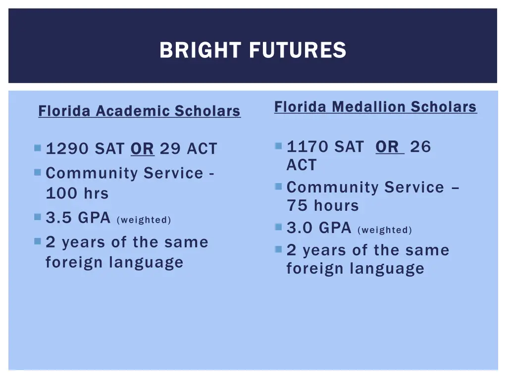 bright futures bright futures